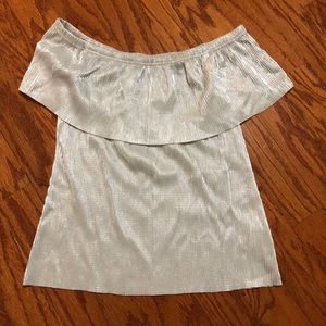 Cream Silk Top